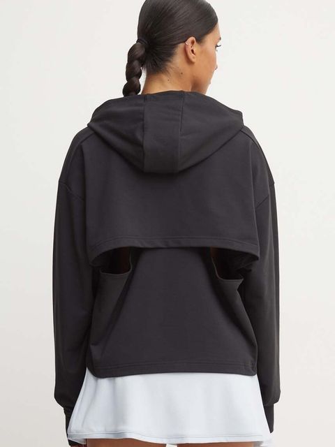 adidas Performance bluza treningowa Power kolor czarny z kapturem gładka IV9219