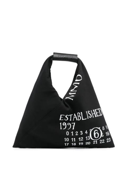 MM6 Maison Margiela numbers-motif tote bag - Black - zdjęcie produktu nr 1