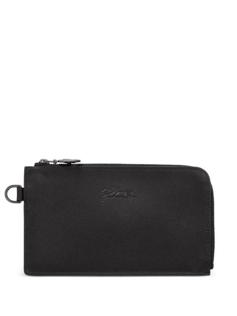 Longchamp Le Pliage zippered leather wallet - Black - zdjęcie produktu nr 1