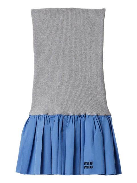 Miu Miu panelled mini skirt - Blue - zdjęcie produktu nr 1