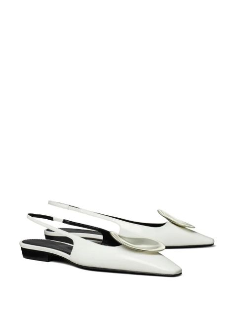 Tory Burch Patos slingback pumps - White - zdjęcie produktu nr 2
