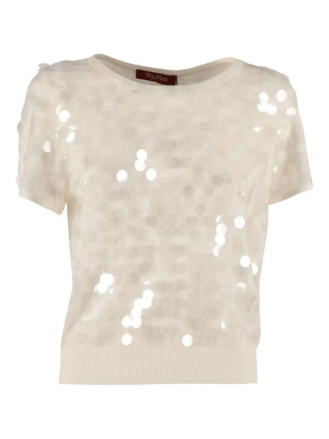 Max Mara Saio short-sleeve sweater - White - zdjęcie produktu nr 1