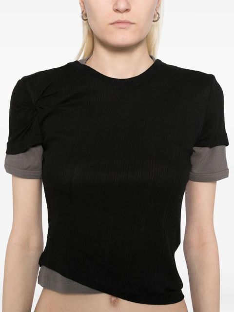 Christopher Esber ribbed T-shirt - Black