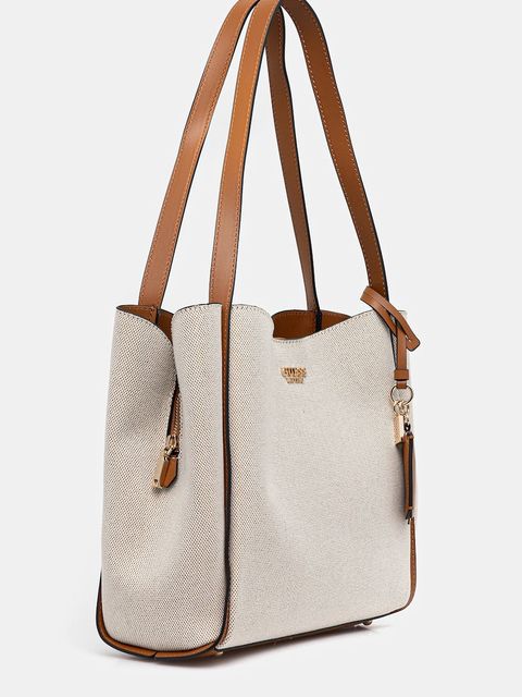 Guess torebka NICOLETTE kolor beżowy HWAG96 62230