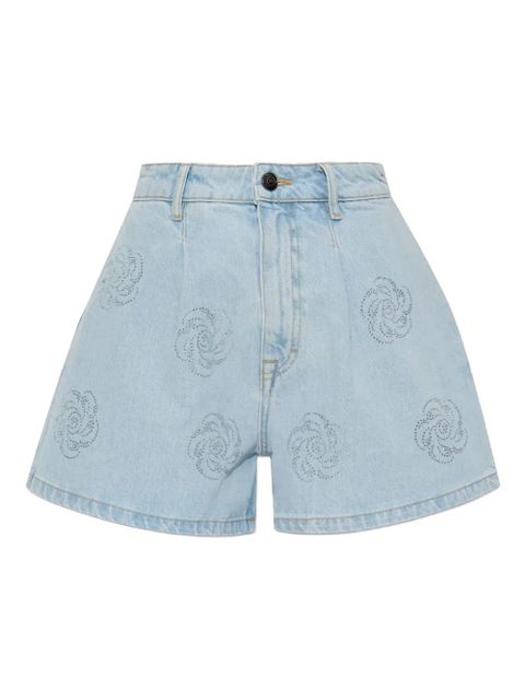ROTATE BIRGER CHRISTENSEN studded denim shorts - Blue - zdjęcie produktu nr 1