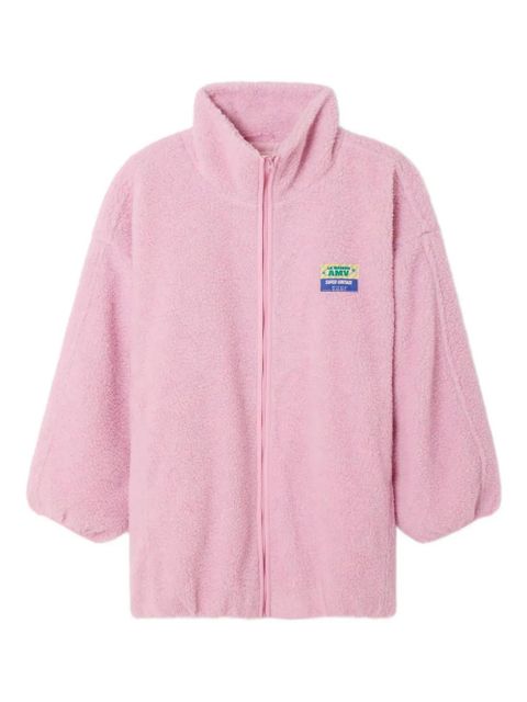 American Vintage Hoktown zip-up oversized jacket - Pink - zdjęcie produktu nr 1