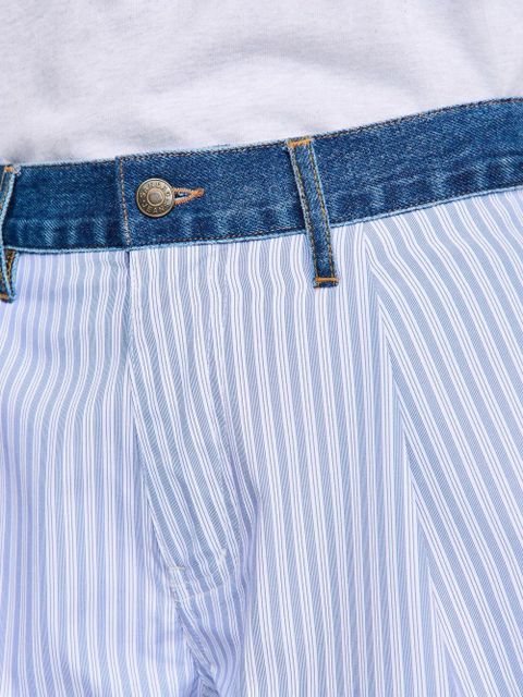 SANDRO striped-pattern shorts - White