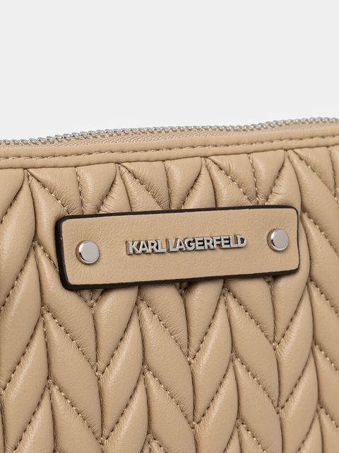 Karl Lagerfeld torebka K/WEAVE kolor beżowy B1W32031