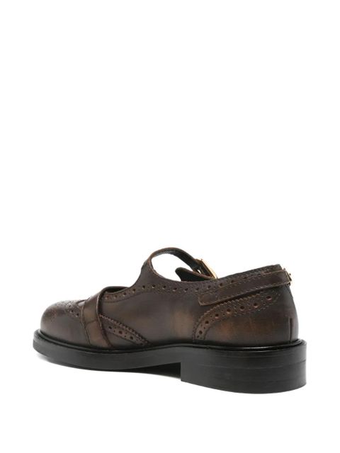 SANDRO brogue buckle loafers - Brown - zdjęcie produktu nr 2