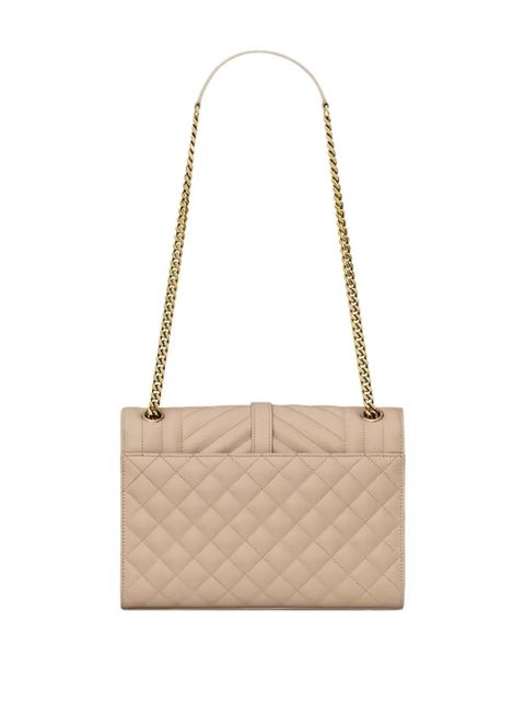 Saint Laurent Envelope medium shoulder bag - Neutrals