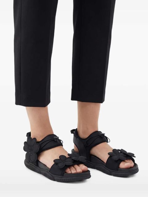 Cecilie Bahnsen Cilla floral-appliqué sandals - Black