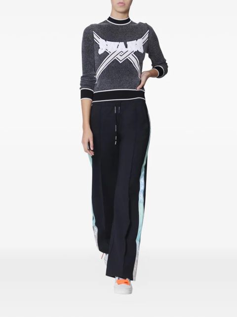 Off-White knitted cropped sweater - Grey - zdjęcie produktu nr 2