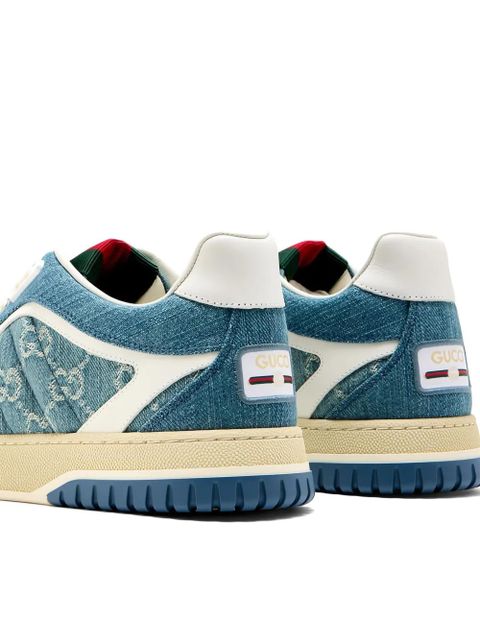 Gucci monogram denim sneakers - Blue