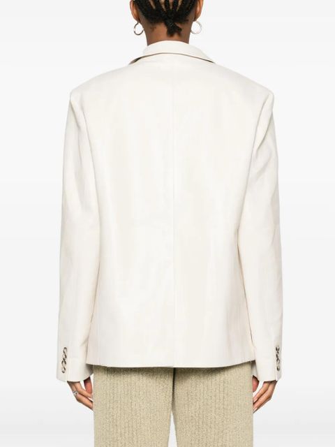 Nanushka single-breasted blazer - Neutrals