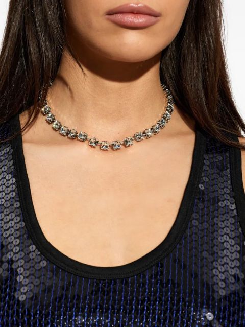 ISABEL MARANT crystal-embellished necklace - Silver - zdjęcie produktu nr 2