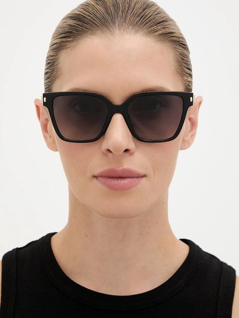 Michael Kors okulary przeciwsłoneczne damskie kolor czarny 0MK2263U