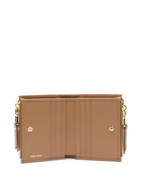 Miu Miu matelassé-design wallet - Brown