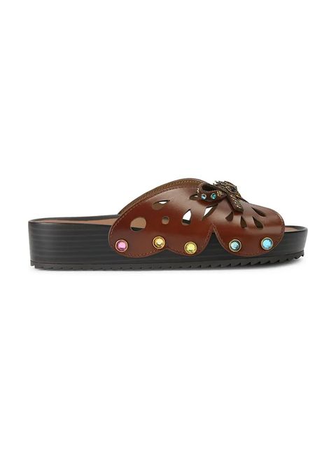 Kurt Geiger London klapki damskie skórzane Boho Butterfly Flat - zdjęcie produktu nr 2