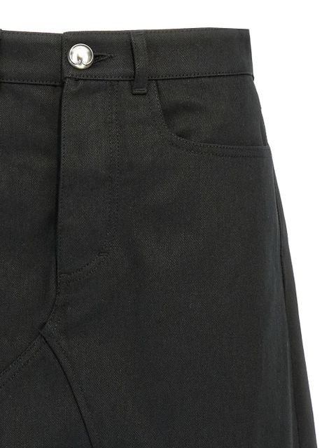 Jil Sander denim midi skirt - Black