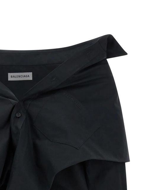 Balenciaga off-shoulder shirt - Black