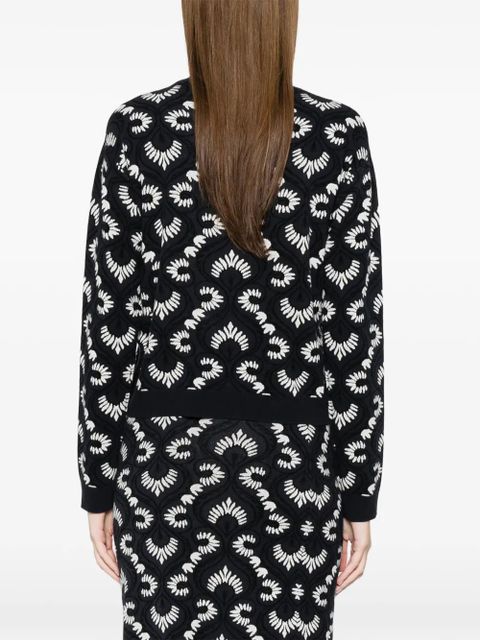 Max Mara Wkdfaraone patterned sweater - Blue