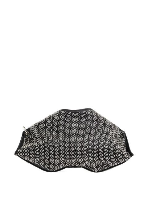 Alexander McQueen Manta studded zip clutch bag - Black - zdjęcie produktu nr 2