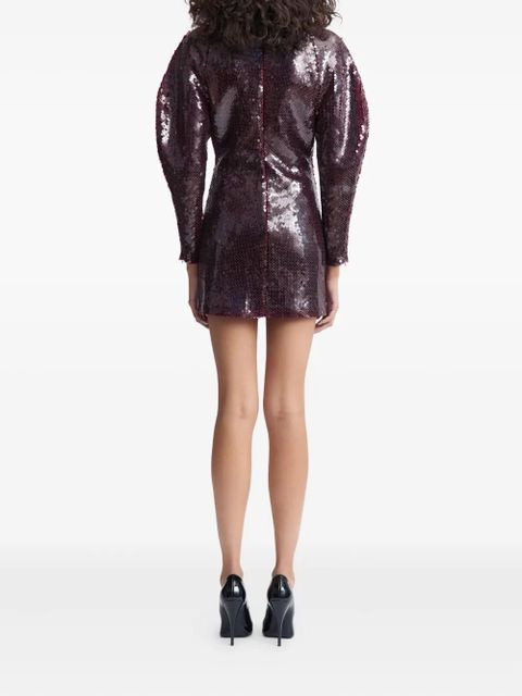 16Arlington Mitilla sequinned mini dress - Red