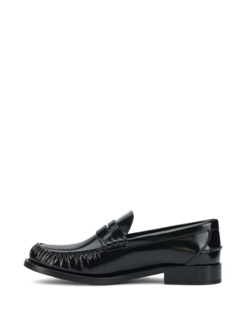 Prada leather loafers - Black
