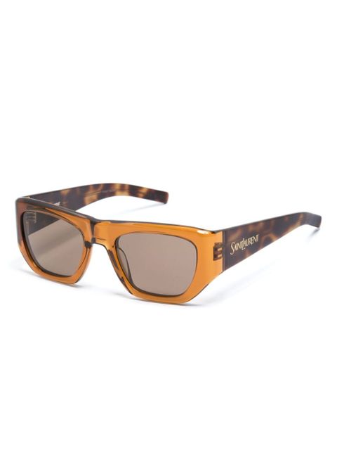 Saint Laurent Eyewear translucent sunglasses - Brown - zdjęcie produktu nr 2