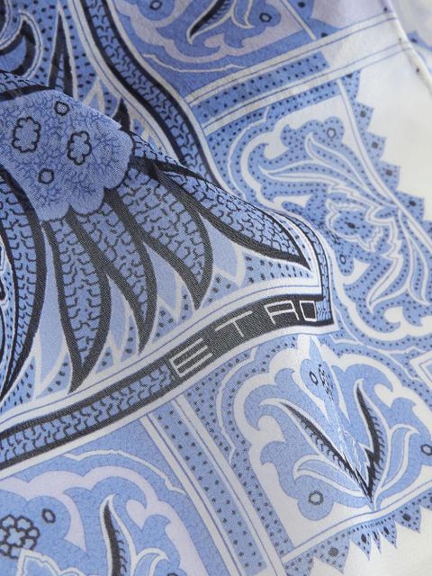ETRO paisley-print silk scarf - Blue - zdjęcie produktu nr 2