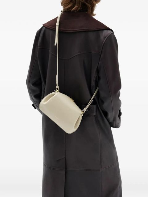 Yuzefi mini Oyster clutch pebbled shoulder bag - Neutrals - zdjęcie produktu nr 2