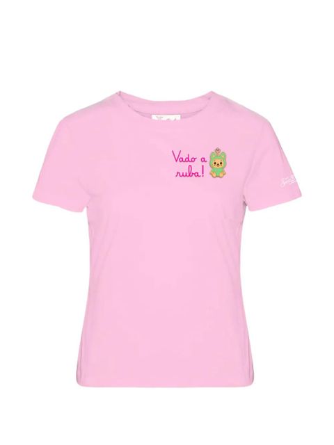 MC2 Saint Barth chest graphic T-shirt - Pink - zdjęcie produktu nr 1