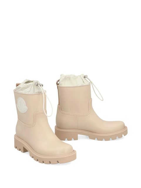 Moncler logo-patch rain boots - Neutrals - zdjęcie produktu nr 2