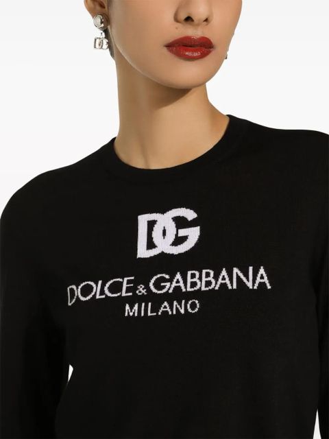 Dolce & Gabbana DG Milano long-sleeve top - Black