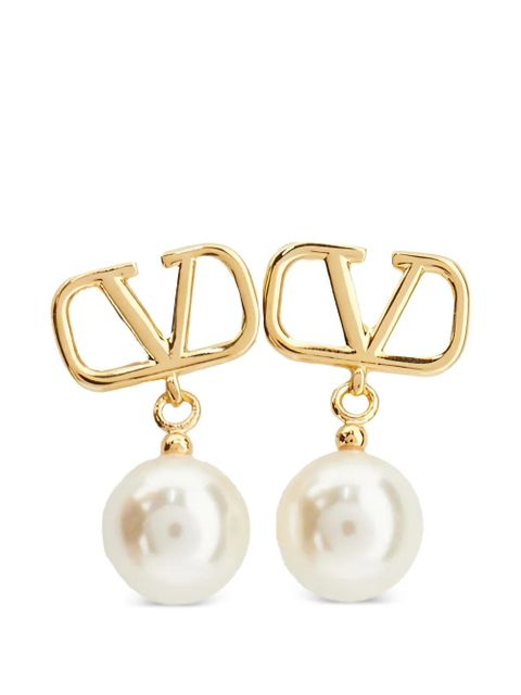 Valentino Garavani VLogo Signature pearl earrings - Gold - zdjęcie produktu nr 1