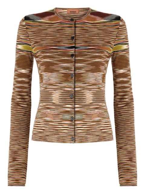 Missoni patterned wool-blend cardigan - Brown - zdjęcie produktu nr 1