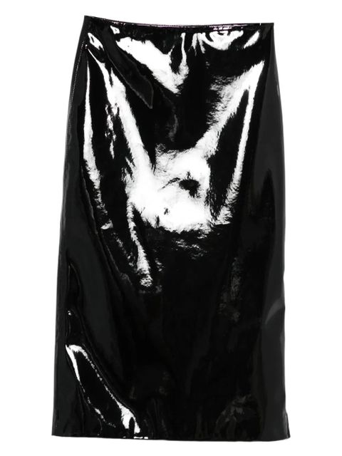 The Frankie Shop Samantha high-shine skirt - Black - zdjęcie produktu nr 1