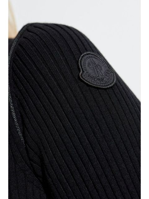 Moncler ribbed dress - Black