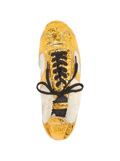 Proenza Schouler gold-tone crinkle soft-track lace-up sneakers