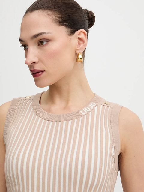 Liu Jo top kolor beżowy TA6064 MS55N