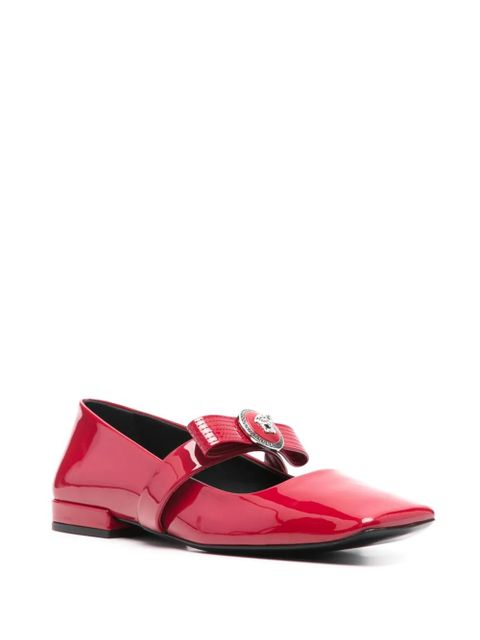 Versace Gianni Ribbon ballerina shoes - Red - zdjęcie produktu nr 2