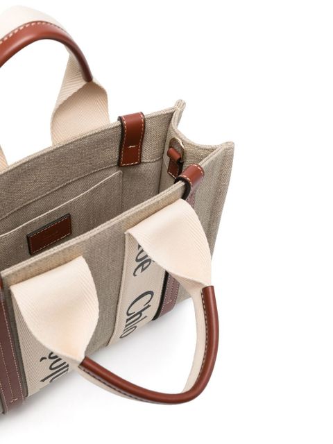 Chloé logo-print tote bag - Neutrals - zdjęcie produktu nr 2