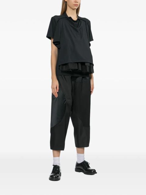 Comme Des Garçons layered short-sleeve T-shirt - Black - zdjęcie produktu nr 2