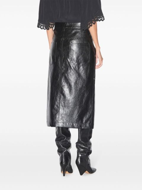 MARANT ÉTOILE Angele midi skirt - Black