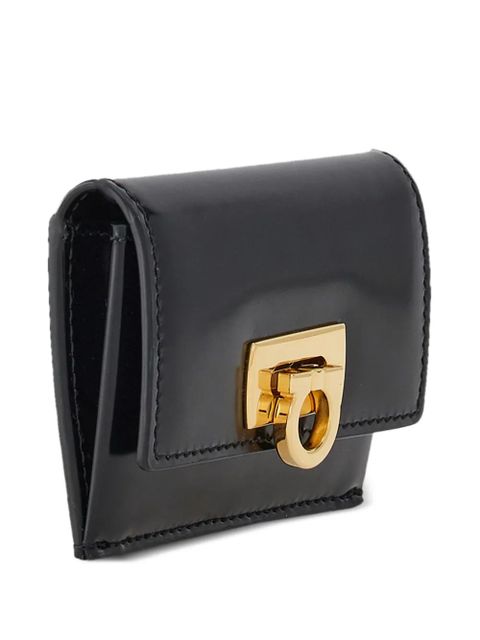 Ferragamo Gancini leather cardholder - Black