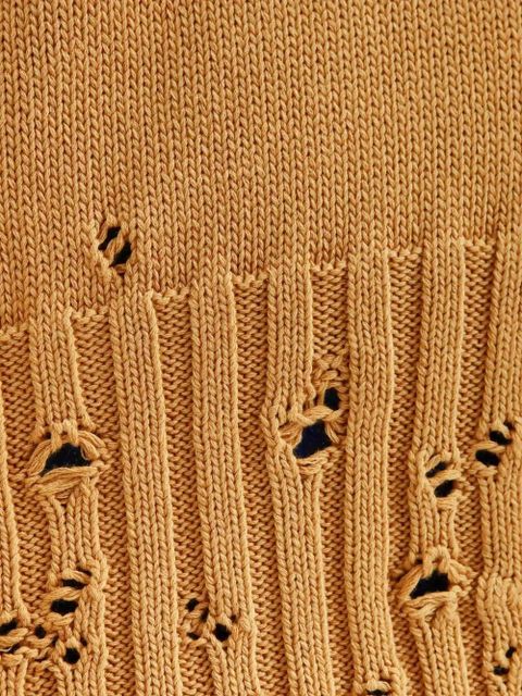 Marni button distressed cardigan - Neutrals