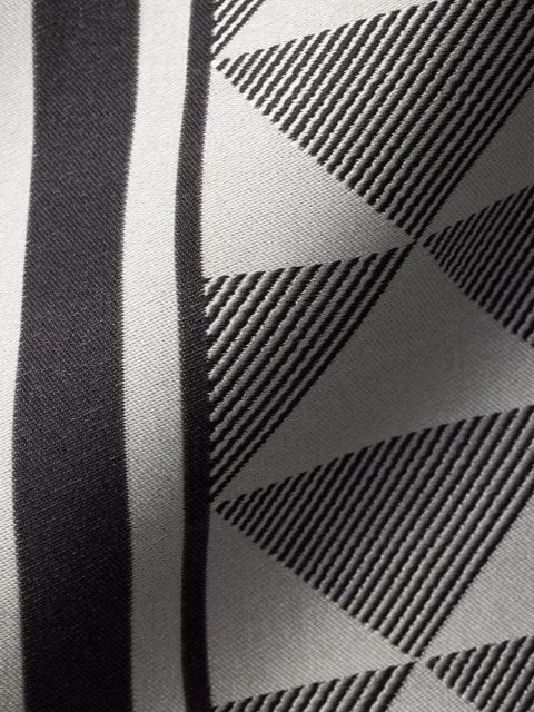 Prada Symbole geometric-motif-printed silk scarf - Grey - zdjęcie produktu nr 2