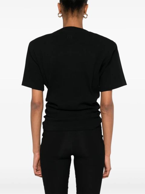 Magda Butrym knot-detail T-shirt - Black