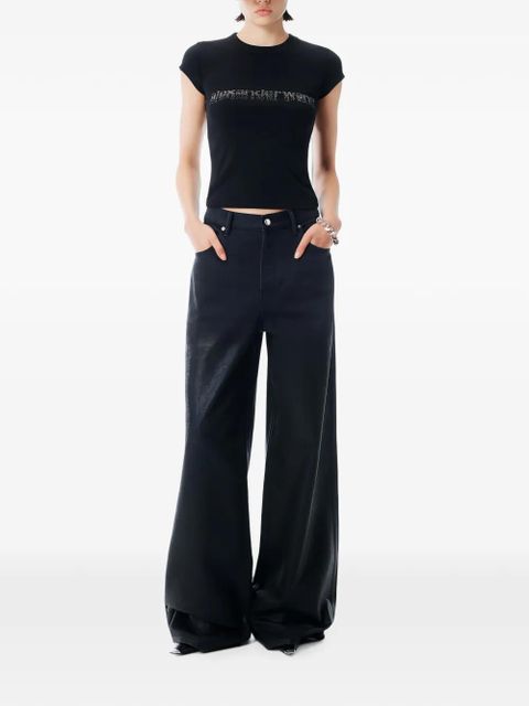 Alexander Wang logo-print T-shirt - Black - zdjęcie produktu nr 2