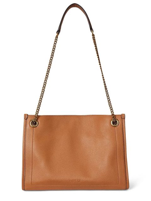 Lauren Ralph Lauren torebka skórzana kolor brązowy 431980173 - zdjęcie produktu nr 2